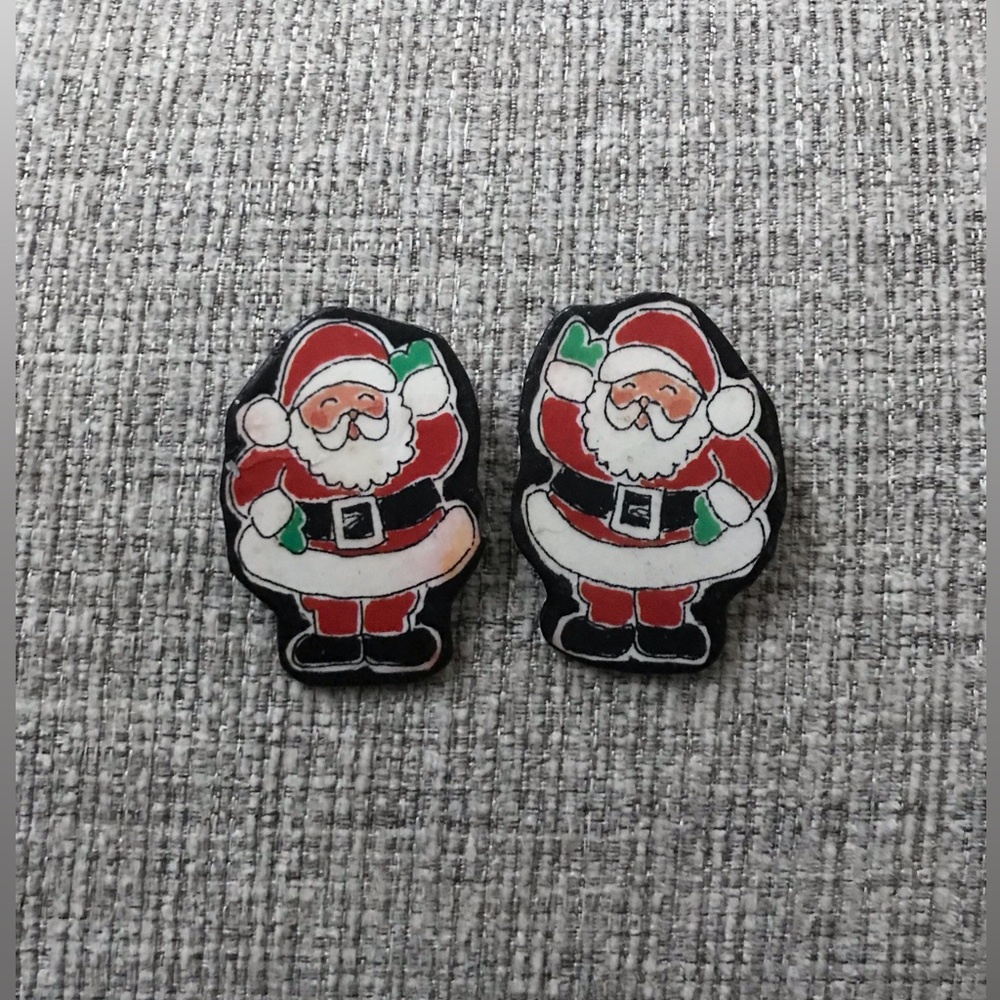 Festive Santa Claus Earrings